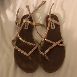 Rose Gold Steve Madden Sandals